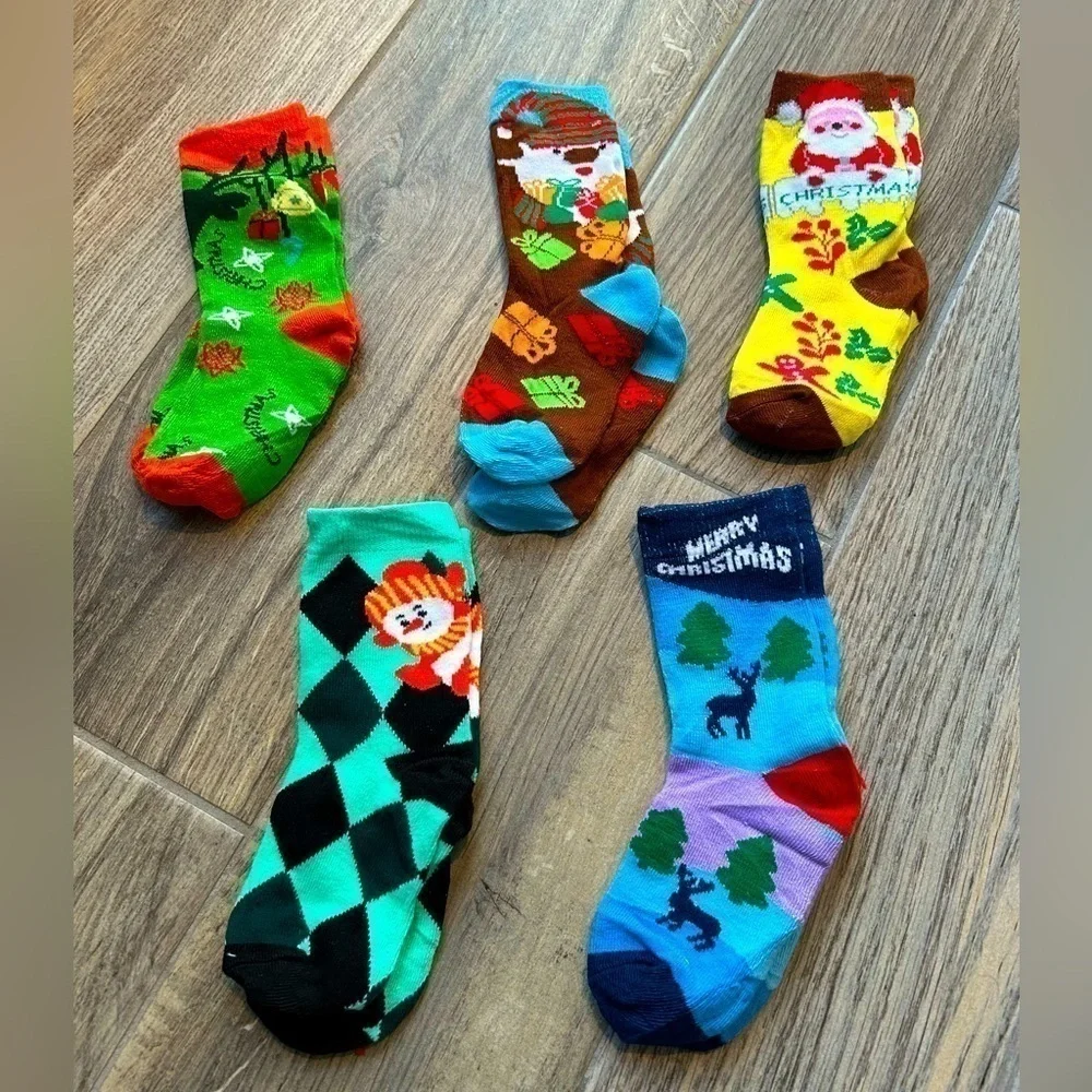 Assorted Toddler Christmas Socks